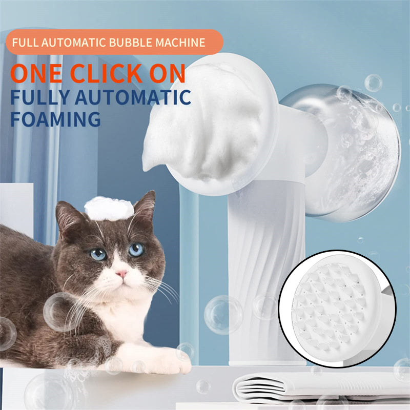 Pet Foaming Shampoo Brush